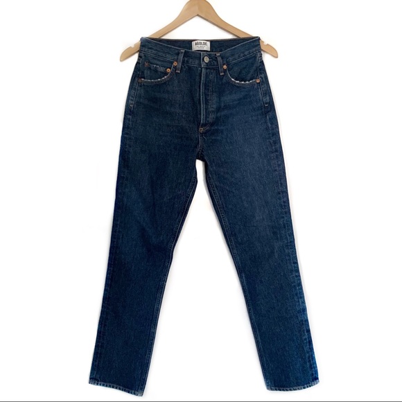 agolde remy high rise straight